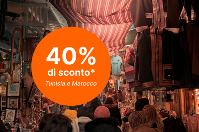 40% di sconto sulle linee Tunisia e Marocco